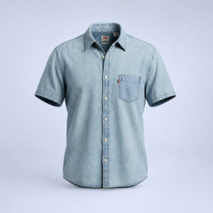 Camisa clásica de manga corta con bolsillo  para hombre Levis