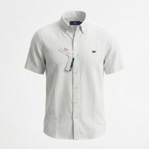 Camisa Vineyards Manga Corta – Mezcla de Algodón y lino