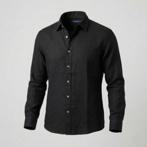 Camisa de manga larga lino para hombre Náutica