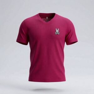 camiseta con cuello en V para niños Psycho Bunny - 2 (Niños), Purpura