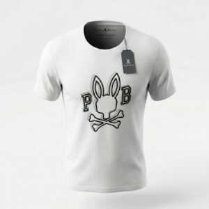 Camiseta Psycho Bunny Logo Bordado Regular