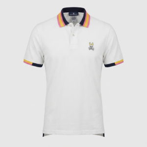 Polo Psycho Bunny Hombre franjas en el cuello
